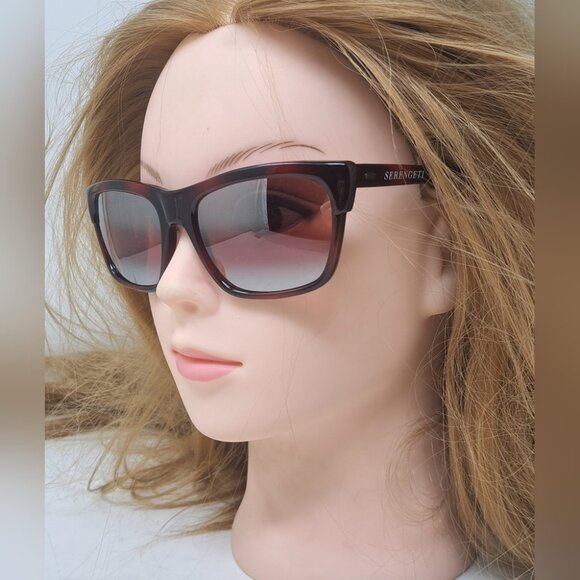 Serengeti Sunglasses Vermillion Rose Double Gradient Mirror Corning 90s 5382 - Picture 7 of 16